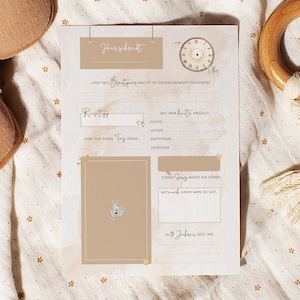 Gästebuchkarten |  Beige aesthetic - Gästebuch Alternative #GK134