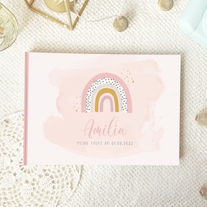 The guest book for the baptism &quot;Rainbow&quot; in A4 #030