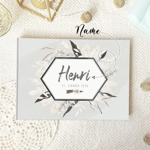 Album per bambini 1° anno "Boho Feather" #43
