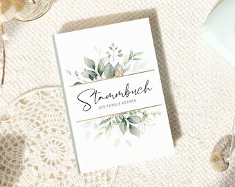 Family tree book in 3 sizes &quot;Greenery Eucalyptus&quot; #S069