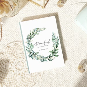 Stammbuch in 3 Größen "Greenery Wreath" #S004