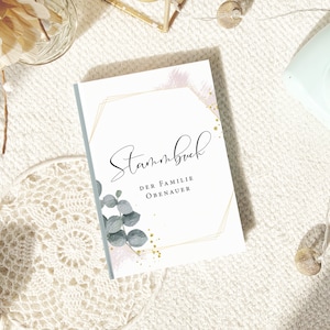 Stammbuch der Familie "Watercolor Eukalyptus" #S009