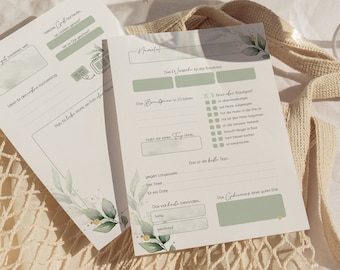 Guestbook cards | Greenery Eucalyptus Guestbook Alternative #GK069