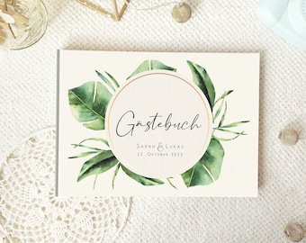 Guest Book Wedding "Greenery Botanical" #G053