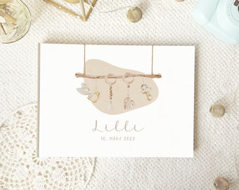 Babyalbum erstes Jahr "Boho Nursery"  #72