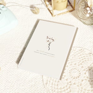 Family register in classic, A5 or A4 Boho Pampas Grass S058 image 6