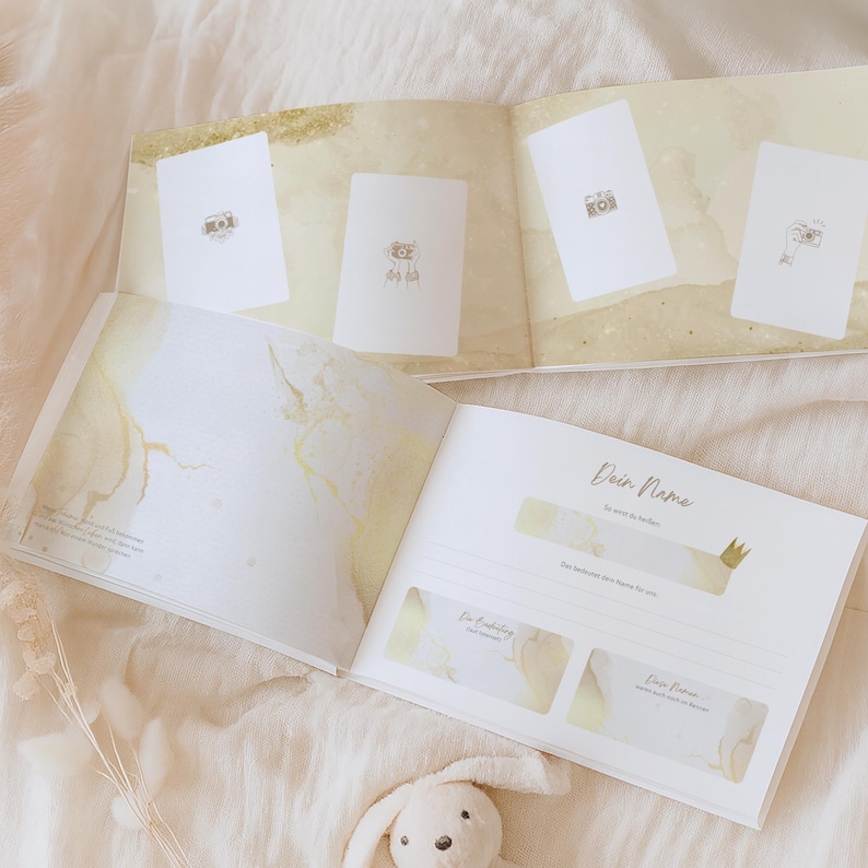 Pregnancy Diary to Fill Out "Butterflies in the Belly" | Memory Book for Expectant Moms | Gift for Pregnant Women | Diary image 5