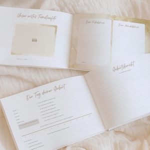 Pregnancy Diary to Fill Out "Butterflies in the Belly" | Memory Book for Expectant Moms | Gift for Pregnant Women | Diary image 8