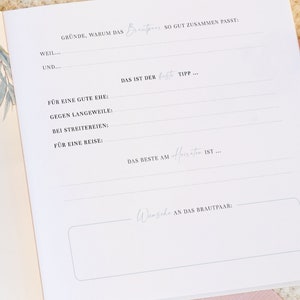 Gästebuch zur Hochzeit mit Namen & Datum G052 Bild 6
