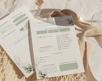 Libro degli ospiti per matrimonio verde - Italia