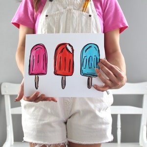 Popsicles Art Print