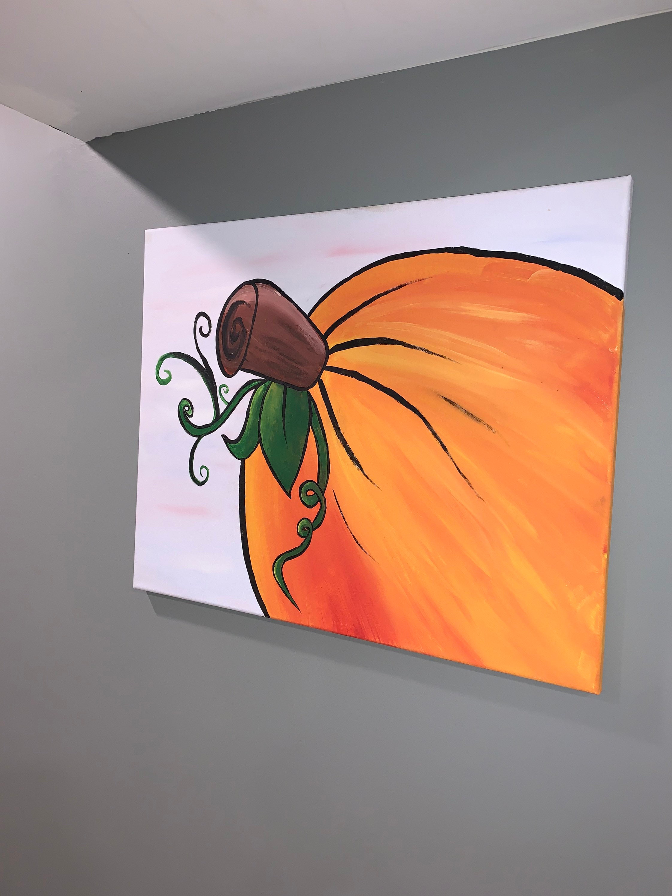 Pumpkin painting | Etsy