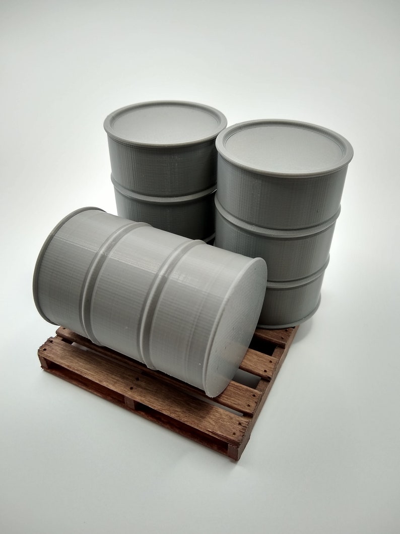 1:14 Scale Miniature 55 Gallon Drum / Oil Barrel Single Drum image 5