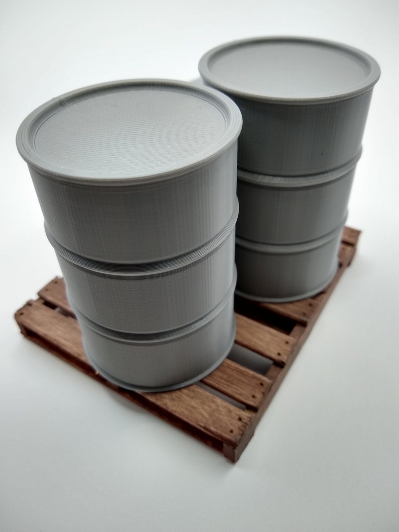 1:14 Scale Miniature 55 Gallon Drum / Oil Barrel Single Drum image 4