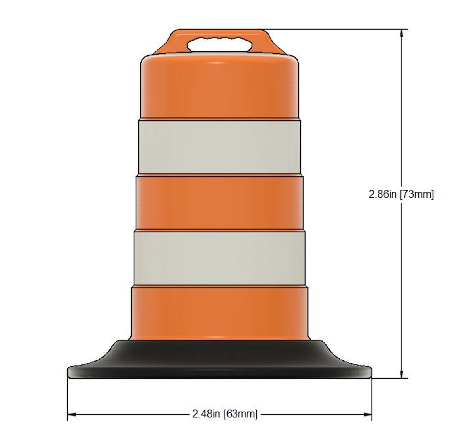 114 Scale Orange Construction Barrel / Traffic Barrel With Etsy UK