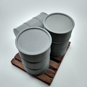 1:14 Scale Miniature 55 Gallon Drum / Oil Barrel Single Drum image 6