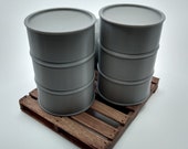 1:14 Scale Miniature 55 Gallon Drum / Oil Barrel (Single Drum)