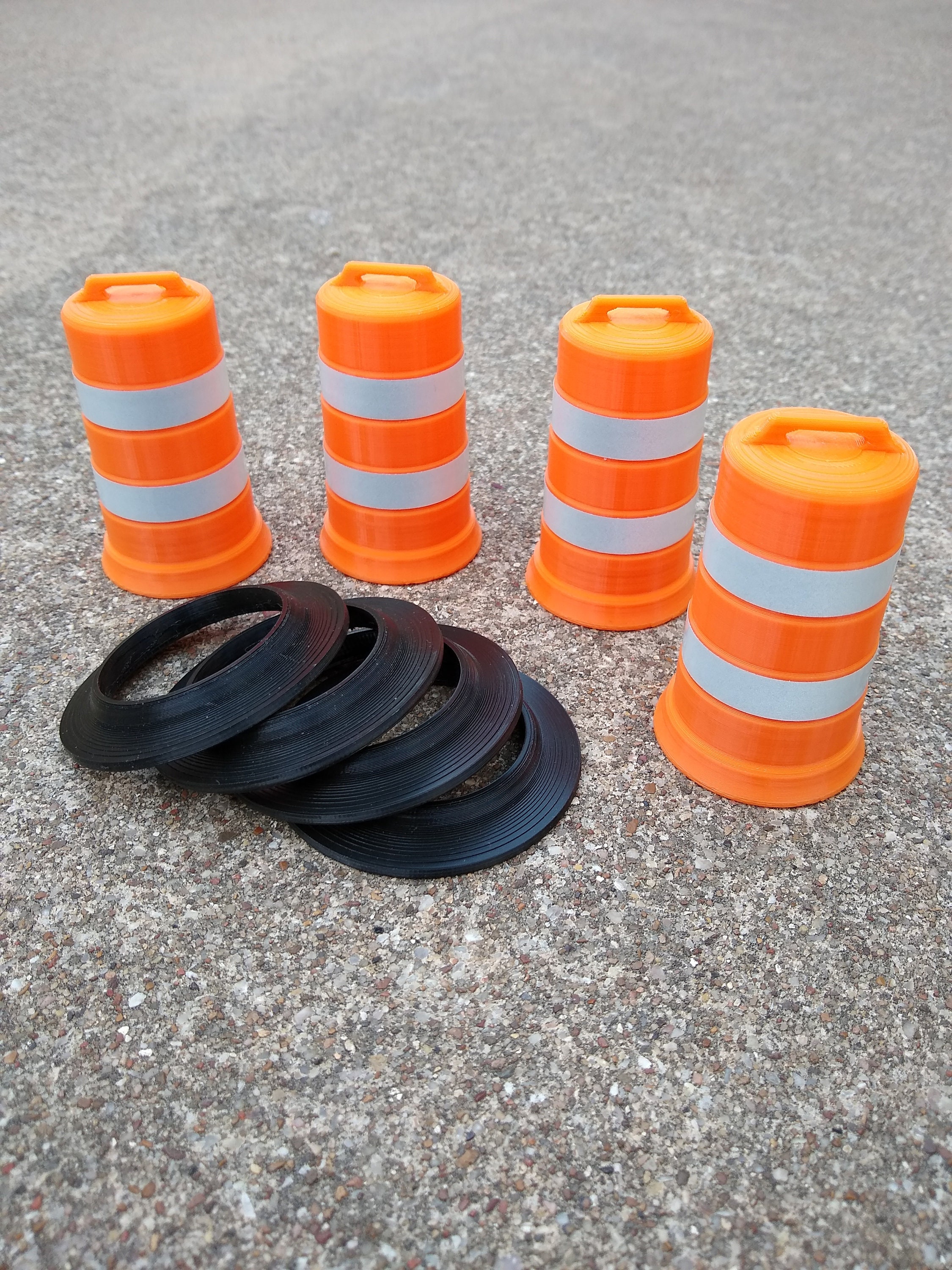 1:14 Scale Orange Construction Barrel / Traffic Barrel with | Etsy