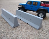 1:14 Scale Jersey Barrier - Grey (Set of 2)