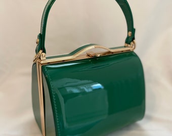 Classic Lilly Handbag in Vintage Green - Vintage Inspired