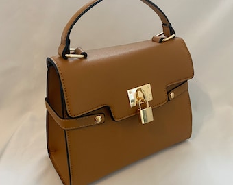 Classic Poppy Handbag in Russet Brown - Vintage Inspired