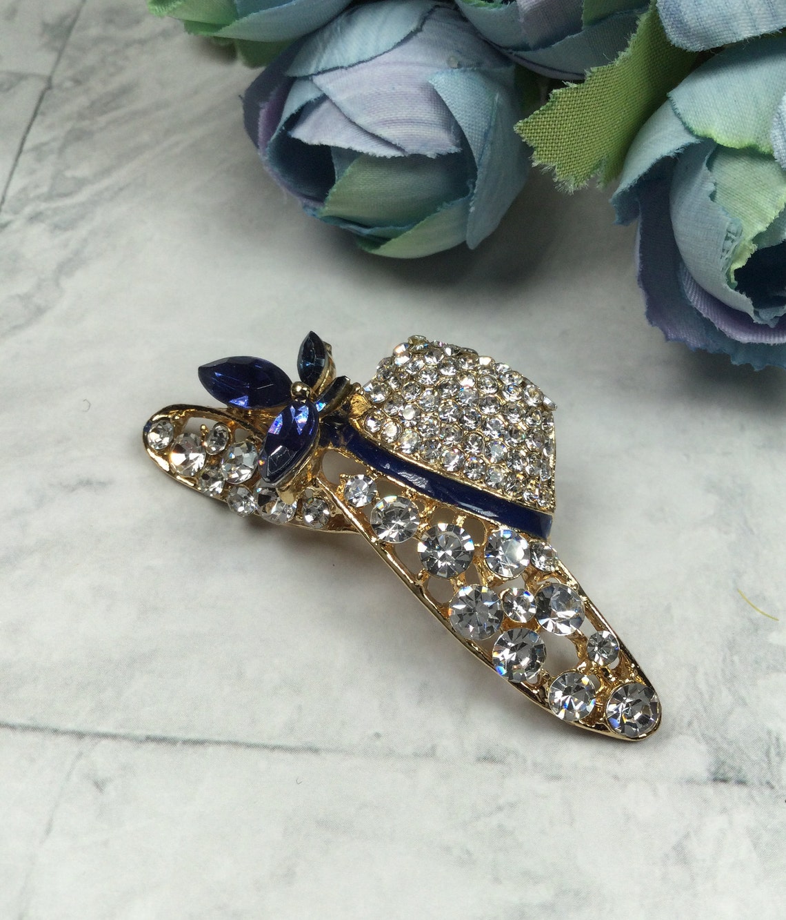 Ladies Rhinestone Hat Pin Embellishment Etsy