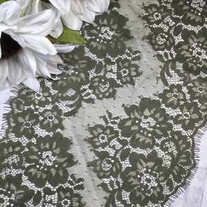 6.5"*1.5yards delicate black Eyelash Lace Trim for DIY 08 6.5"*1.5yards delicate black Eyelash Lace Trim for DIY 08