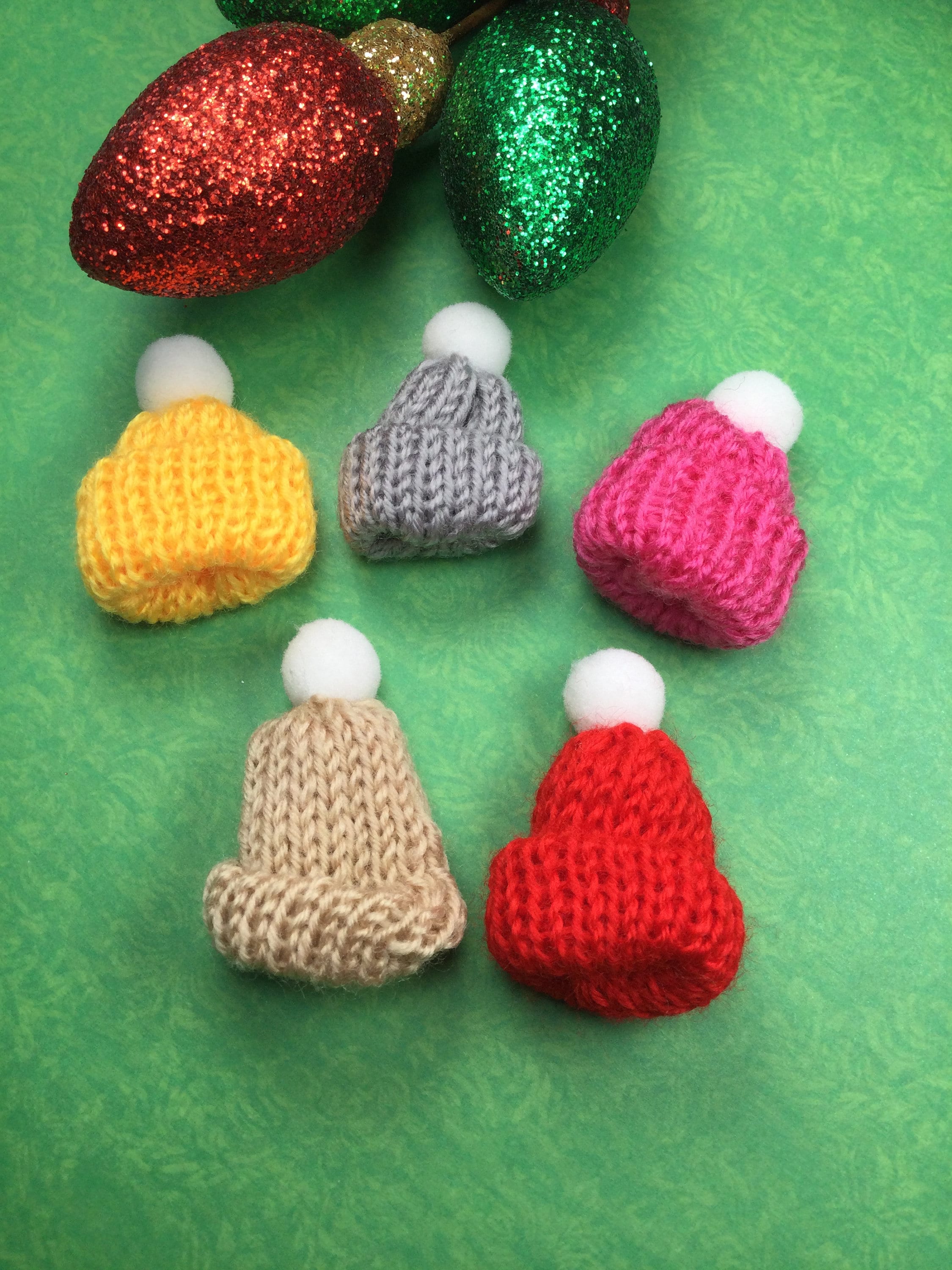 5 mini knit craft winter hats Etsy