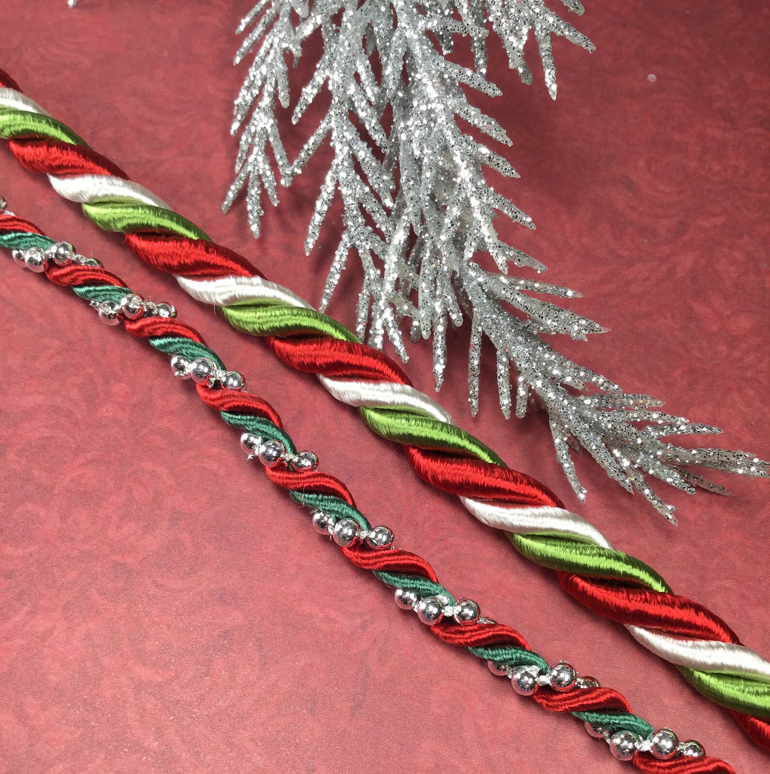 Christmas trim in 2 styles by the yard Etsy