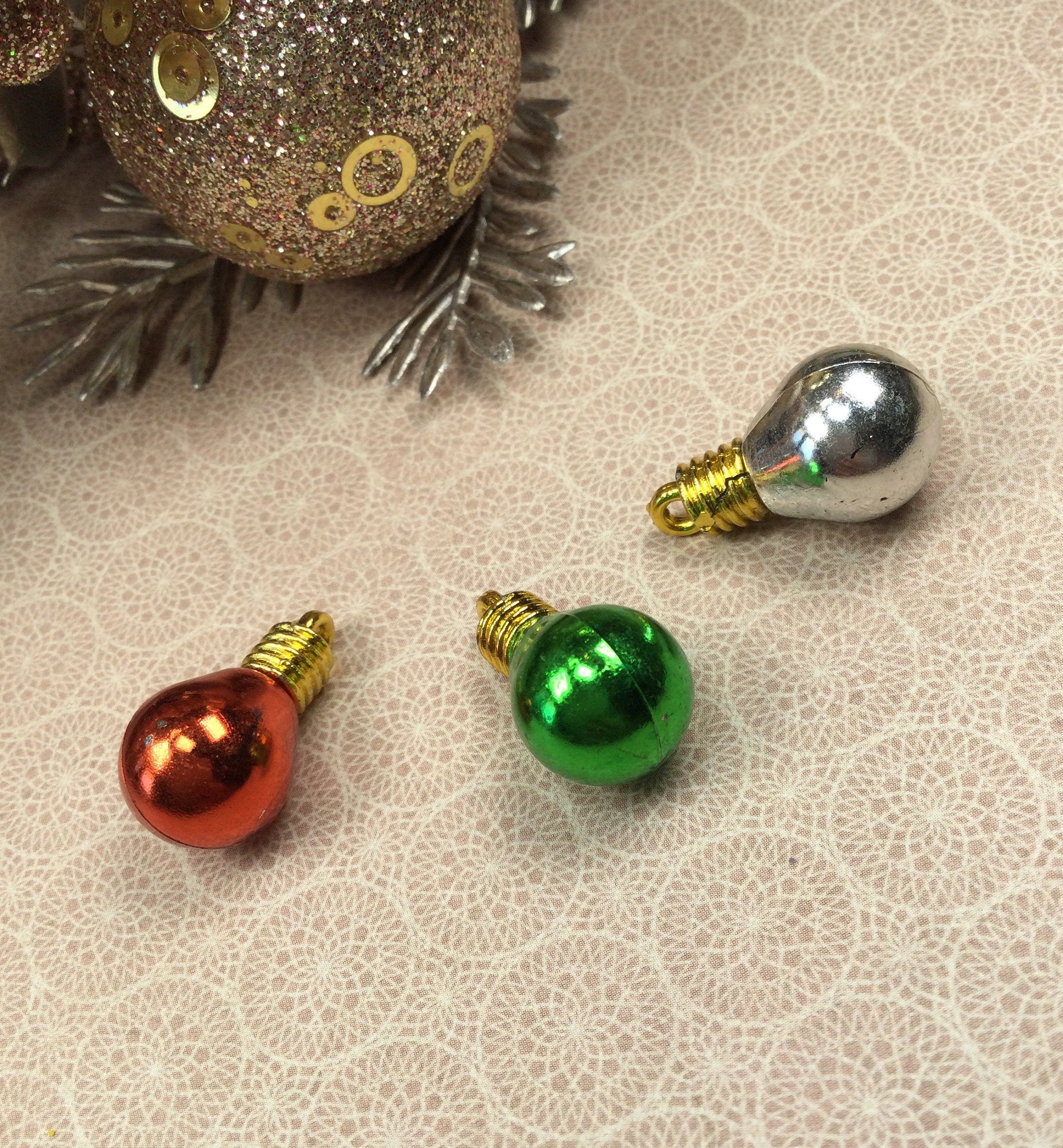 10 mini plastic Christmas light bulbs Etsy