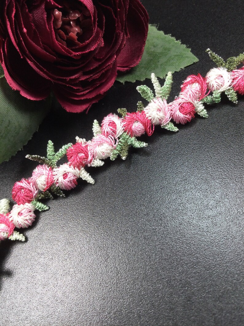 Floral Embroidered Trim by the Yard Etsy