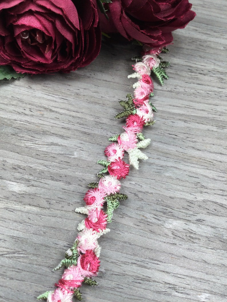 Floral Embroidered Trim by the Yard Etsy
