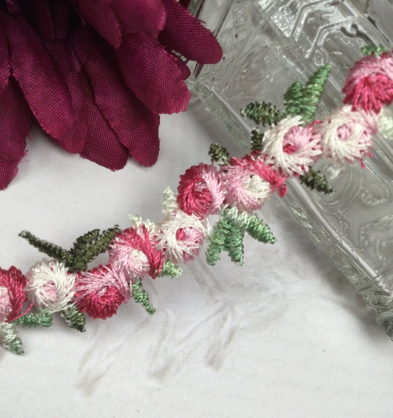 Floral Embroidered Trim by the Yard Etsy
