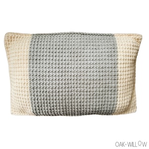 CROCHET PATTERN - Crochet Pillow - Color Block Pillow - Home Decor - Throw Pillow - The Aylin Pillow