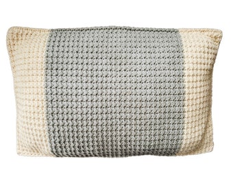 CROCHET PATTERN - Crochet Pillow - Color Block Pillow - Home Decor - Throw Pillow - The Aylin Pillow