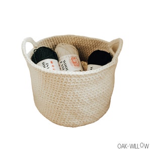 CROCHET PATTERN - crochet basket - crochet basket pattern - basket - easy crochet pattern - beginner crochet - The Birch Basket