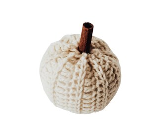 CROCHET PATTERN - Crochet Pumpkin - Home Decor - Fall Decor - Modern Crochet Pumpkin - Beginner Crochet - The Ridge Pumpkin