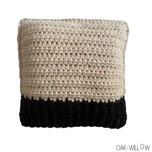 CROCHET PATTERN - Crochet Pillow Pattern - Bulky Crochet Pillow - Home Decor - Beginner Crochet - Cozy Sweater Pillow