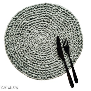 CROCHET PATTERN - Crochet Placemat - Home Decor - Beginner Crochet Pattern - Modern Crochet - Woodhaven Placemat