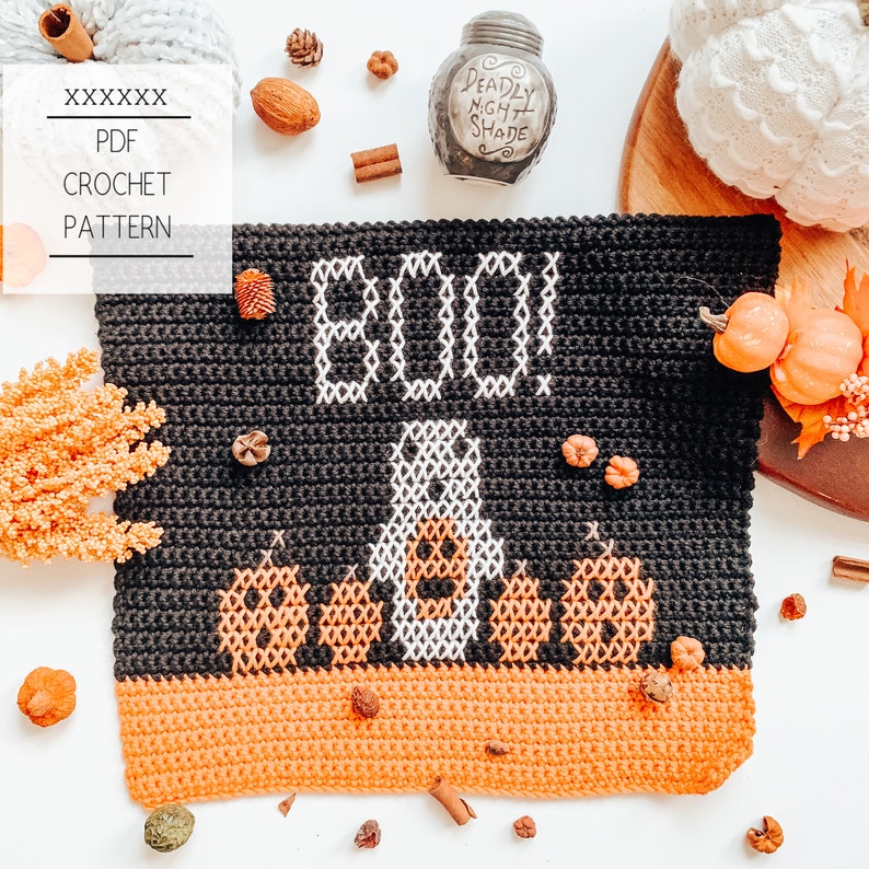 October Dish Towel Crochet Pattern Crochet Towel Dish image 0