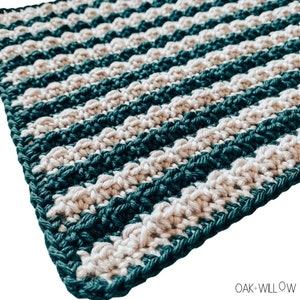 CROCHET PATTERN Crochet Dishcloth Washcloth Home Decor Beginner Crochet Pattern Stripey Wipey Dishcloth image 2