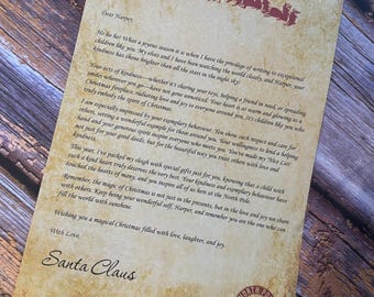 Personalised letters from Santa