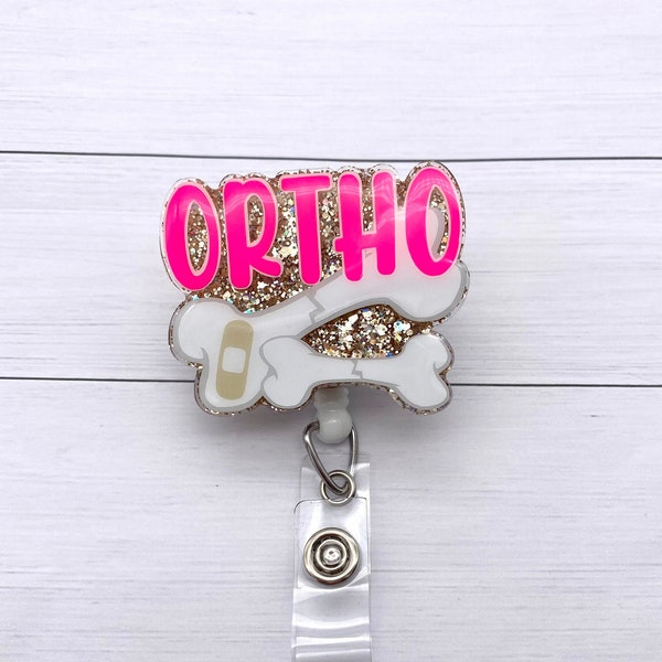 Ortho Badge Reel, Ortho Nurse, Orthopedic Badge Reel, Broken Bone Badge Reel