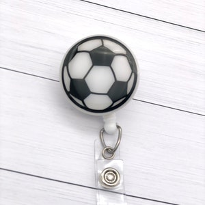 Soccer Badge Reel, Soccer Ball Badge Reel, Sports badge reel