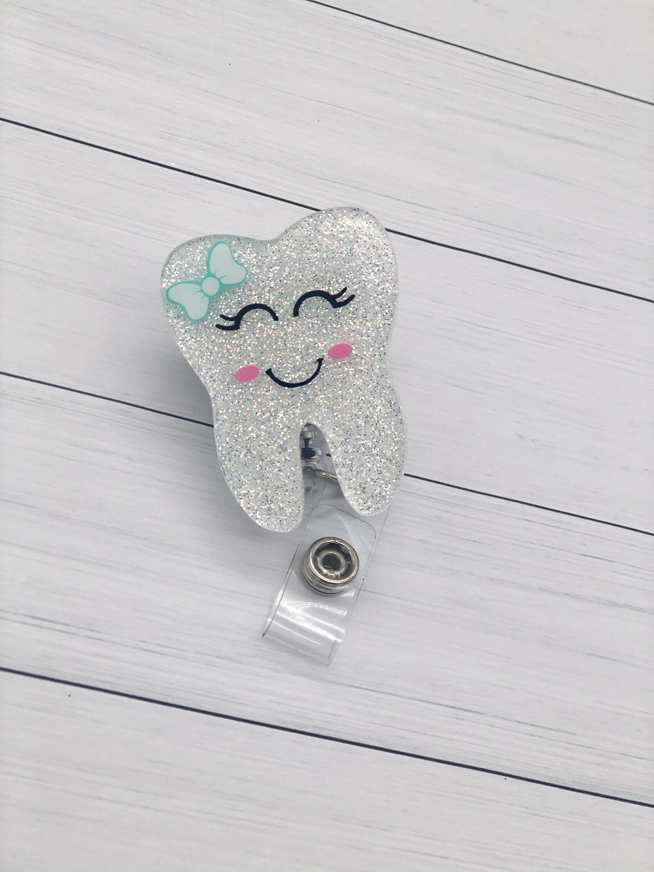 Dental Hygienist Badge Reel Dentist Badge Reel Tooth badge Etsy