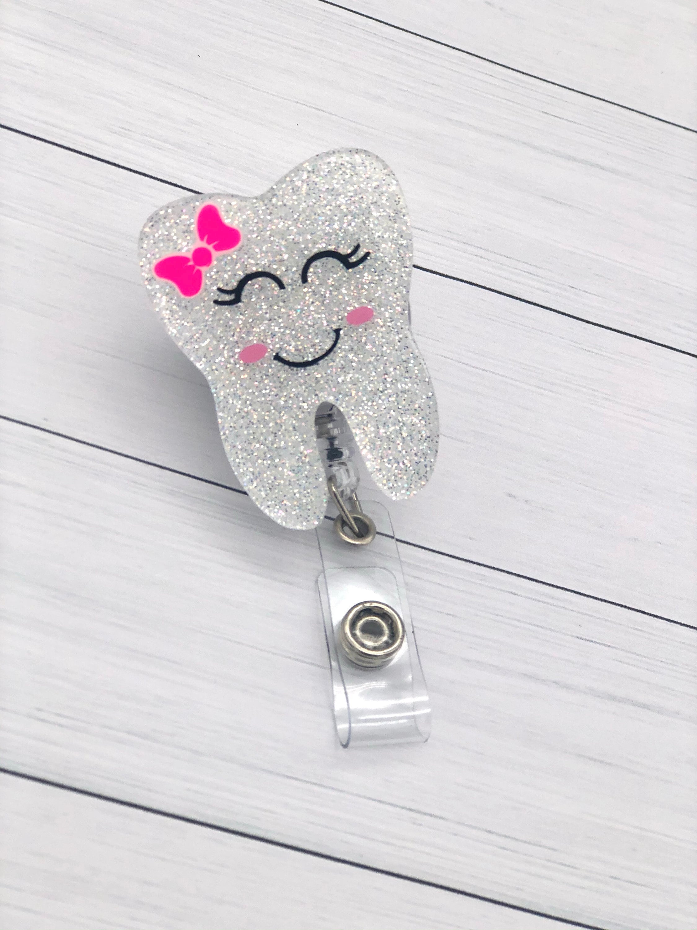 Dental Hygienist Badge Reel Dentist Badge Reel Tooth badge Etsy