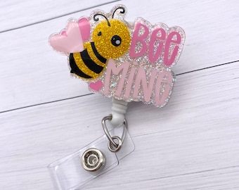 Bee Mine Badge Reel, Valentine's Day Badge Reel, Cute Badge Reel, Nurse badge reel