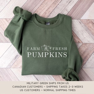 Farm Fresh Pumpkins Sweatshirt, Fall Vintage Sweater, Cute Fall Sweater, Pumpkin picking hoodie, Autumn shirt