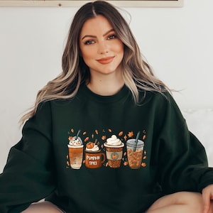 Fall Coffee Sweatshirt, Fall Sweater, Pumpkin Spice Latte Sweatshirt, Cute Fall Sweater, Womens Fall Sweater, Coffee Hoodie or Tshirt