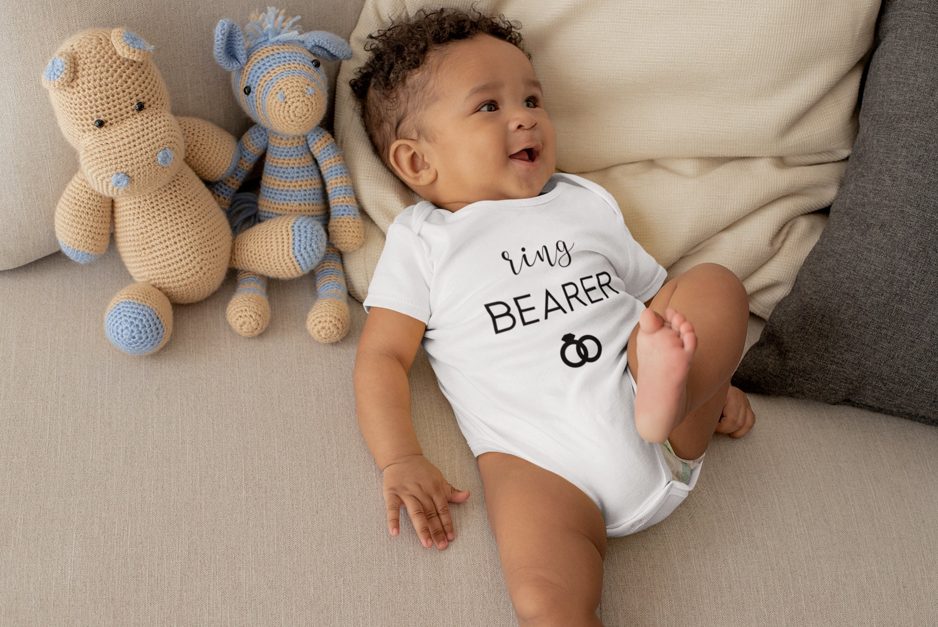 Baby boy ring bearer onesie will you be our ring bearer Etsy